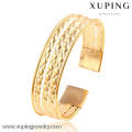 51477 ampla 18k cor pulseira de cor de ouro para mulher bangle